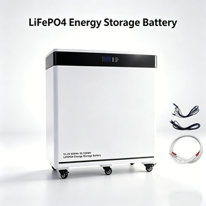 Batterie de stockage d'énergie domestique LiFePO4 51,2 V, protection IP65, communication CAN, tout-en-un, sur pied, 10 kWh-30 kWh - Product Image 1