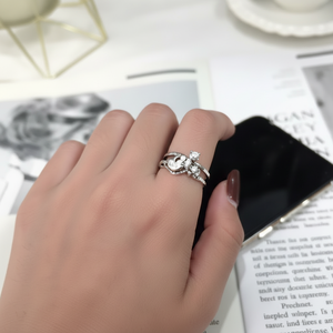 Vendita calda Trending moda Boho teschio anelli per donne Punk stile coreano zircone intarsio Hip-hop all'ingrosso - Product Image 1