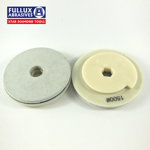 Tampone per Lucidatura Continua Fullux 125mm con Attacco a Chiocciola, Liscio e Morbido per Lucidatura di Bordi di Granito, Marmo e Altre Pietre Morbide - Product Image 2