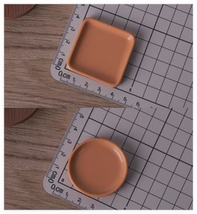 Set Miniatura di Vassoi da Tè per Casa delle Bambole, Dipinti a Mano, Stile Cartone Animato Kawaii, Giocattoli da <span class=keywords><strong>Cucina</strong></span> per Bambini, Ornamento Natalizio - Product Image 4