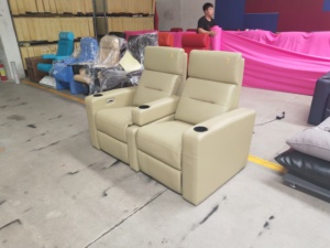 Meubles de cinéma en cuir de luxe modernes, fauteuil VIP de cinéma personnalisé, fauteuil inclinable électrique - Product Image 4