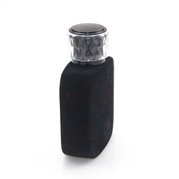 Emballage de luxe pour sérum et mascara cosmétiques, couleurs et logo personnalisés OEM, flacon pompe en verre floqué rond de 30 ml, 50 ml, 100 ml