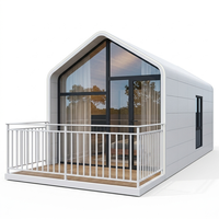 Maison capsule préfabriquée de luxe en acier, type arche, 1 chambre, villa moderne, modulaire, écologique, étanche, mini-maison