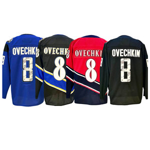 2025 mới bán buôn tất cả các phong cách hàng đầu khâu Ice Hockey Jerseys 8 Alexander ovechkin 43 Tom Wilson 77 T.J. Oshie - Product Image 6