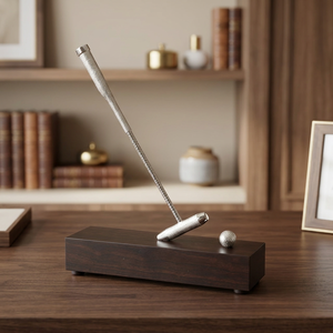 Trofeo de recuerdo de polo de latón diseñado - Premios deportivos portátiles - Product Image 2