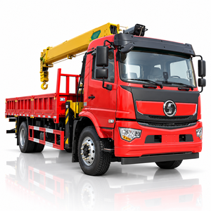 Camion grue SHACMAN 4x2 de 8 tonnes, camion grue pour le transport de matériaux de construction - Product Image 1