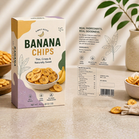 Boîte de collations tropicales aux chips de fruits personnalisées