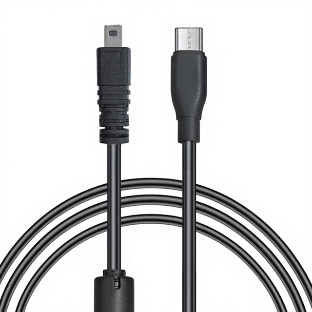 Type-C USB C Digital Camera Charging Cable with Male/Female Connectors for for for Sanyo UC-E6