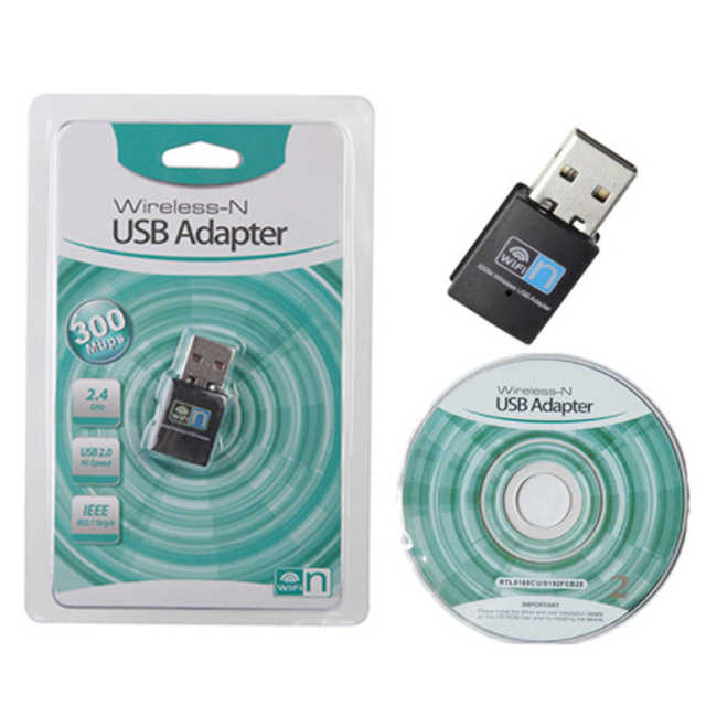 USB WiFi Adapter 150m/300m Certified Mini Wireless Network Card Interface 2.4GHz Frequency 300Mbps Speed for TV Desktops Laptops