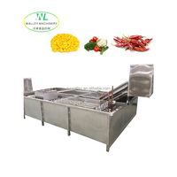 Hete Aanbieding Industriële Continue IJswaterkoeler Fruit- en Groente Koelapparatuur Sla Koeler Aardappelkoeler Motor SUS304