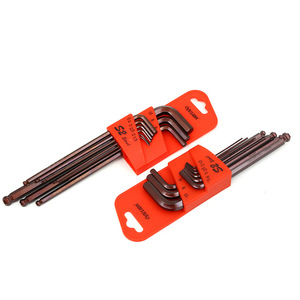 9PC Cobalt đồng bóng Đầu Allen cờ lê thiết lập mở rộng thêm dài công cụ sửa chữa Metric Hệ thống đo lường OEM tùy chỉnh hỗ trợ - Product Image 3