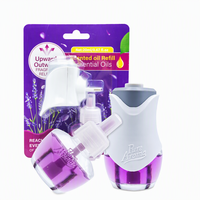 Diffuseur d'arômes électrique à brancher avec recharge d'huile essentielle parfumée à la lavande de 20 ml, désodorisant pour la maison et la chambre