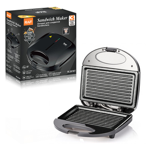 Piastra per Sandwich RAF 750W Antiaderente, <span class=keywords><strong>Tostapane</strong></span> Elettrico Compatto con Riscaldamento Bilaterale e <span class=keywords><strong>Piastre</strong></span> Facili da Pulire - Product Image 2