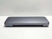 Componentes del concentrador USB de mecanizado CNC, perfil de aluminio, color gris extruido, metal anodizado personalizado, cubierta externa, lector de tarjetas de fábrica