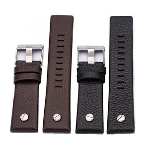 24 26 28mm Genuine Leather Watch Band Watch Strap