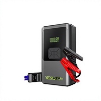 Çok Fonksiyonlu 10000mAh Taşınabilir Kamyon Çalıştırıcı 4'ü 1 Arada Akü Takviye Cihazı, Hava Pompası ve Lastik Şişirme Cihazı ile