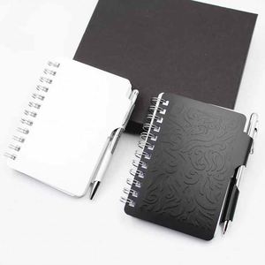 Cuaderno Portátil de Aluminio en Oferta, Cuaderno con Cubierta de Aluminio y Bolígrafo, Cuaderno de Espiral con Cubierta Metálica de Aluminio - Product Image 2