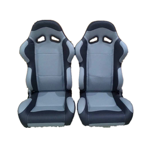 Car Accessories Factory Price Universal <strong>Bucket</strong> Seat Hot <strong>Sale</strong> Leather Racing Seats Simulator Gaming Seat Grey and Black Car <strong>Chair</strong> - Product Image 1