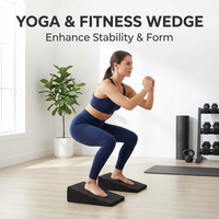 Blocs de Squat Antidérapants OEM en EVA, Planche Inclinée Unisexe en Mousse Haute Densité pour Étirements des Mollets, Musculation et Yoga