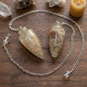 Péndulo de Piedra Preciosa en Forma de Lágrima, Tallado y Pulido, Piedra Semipreciosa, Artesanía REIKI, Feng Shui, Herramienta de Curación y Decoración del Hogar - Product Image 3