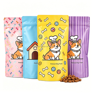 Custom Laminated Plastic Stand-Up Pouch for Pet Dog Food Treats <b>Cat</b> Food Packaging Bag - Product Image 1
