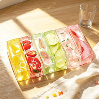 Lange strook fruit squishy speelgoed, langzaam opkomende vaseline handgemaakte stressbal, rekbare fidget decompressie sensorisch speelgoed