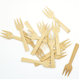 ส้อมไม้ไผ่ลดราคาพิเศษ ใช้แล้วทิ้ง 100% เป็นมิตรกับสิ่งแวดล้อม ย่อยสลายได้ เหมาะสำหรับงานปาร์ตี้ ร้านอาหาร โรงแรม อาหารแบบกลับบ้าน เกรดอาหาร - Product Image 3