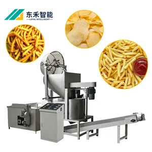 Nhiệt Điều Khiển Nut Công Nghiệp Snack Thực Phẩm Hàng Loạt Chiên Thiết Bị Bán Tự Động Hàng Loạt Gas Fryer Máy