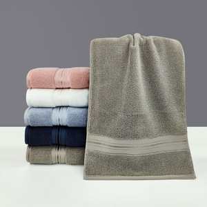 ผ้าขนหนูผ้าฝ้ายแท้หนา 35x75 ซม. สีพื้น นุ่ม ซึมซับดี ผ้าขนหนูของขวัญสำหรับใช้ในบ้าน ปรับแต่งโลโก้ได้ - Product Image 2