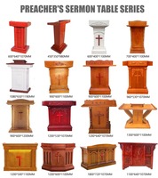 Pupitre et podium d'église en bois massif de haute qualité avec design moderne du milieu du siècle pour hôtels et églises, mobilier commercial