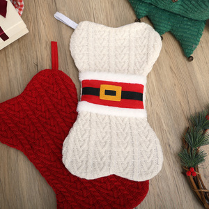 Hot Sell 2027 Knitted Bone Shape <b>Christmas</b> <b>Stocking</b> <b>for</b> <b>Dogs</b> Pets - Product Image 6