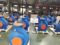 Pompe à eau centrifuge haute pression de 10 pouces et 12 pouces avec une hauteur de refoulement de 60 m, capacité de 1000 m3/h, pompe à grand débit à entraînement moteur