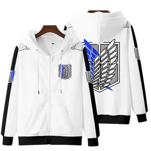 Куртка из аниме «атака на Титанов», одежда для косплея, свитер на молнии
