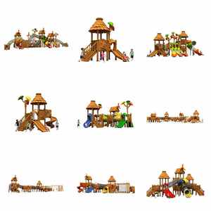 Jouets équipement commercial toboggan en plastique jeu d'<span class=keywords><strong>aventure</strong></span> espaces résidentiels extérieurs équipement balançoires toboggans aire de jeux extérieure - Product Image 3