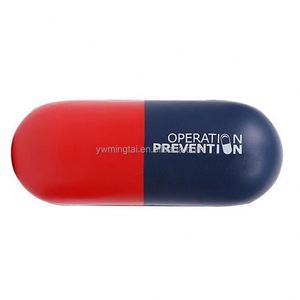 Capsule anti-stress personnalisée en mousse PU en forme de pilule médicament, balle anti-stress en forme de comprimé - Product Image 6