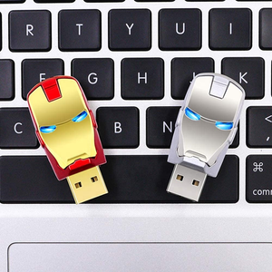 Smart Iron Man Head Blue Eyes Light up Super Hero 64GB <strong>USB</strong> <strong>Flash</strong> Thumb Drive <strong>Storage</strong> <strong>Device</strong> - Product Image 3