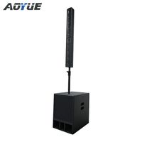 LA445 Sistema de sonido profesional de arreglo lineal con altavoces de columna autoamplificados para interiores y exteriores