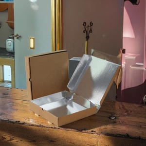 Papel de aluminio desechable comercial al por mayor Pizza 7 8 9 12 pulgadas plegable aislamiento UV comida segura estampado carpetas para extranjeros - Product Image 2