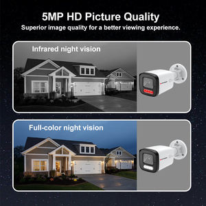 Système de caméra CCTV analogique AHD 5MP OEM, caméra de <span class=keywords><strong>surveillance</strong></span> et système de caméra de sécurité CCTV IP, kit NVR 8CH avec vision nocturne couleur - Product Image 5
