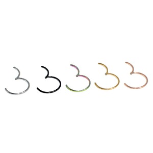 Anillo de Nariz Delgado de 20G al por Mayor, Anillo de Cierre Sin Costuras de Acero Inoxidable 316L, Anillo Helix, <span class=keywords><strong>Piercing</strong></span> Universal para Labio, Multiusos - Product Image 3