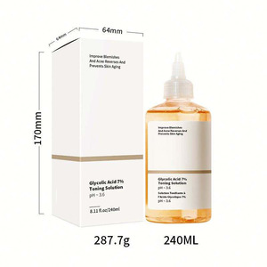 Tónico Facial con Ácido Glicólico al 7% de Descuento Mixto de Alta Calidad, Tónico Facial de 240 ml con Ácido Hialurónico para el Cuidado de la Piel - Product Image 3