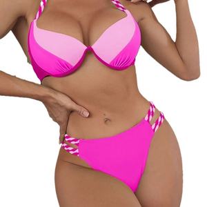 Nuevo Traje de Baño de Lujo con Volantes 2025, Bikini de Ganchillo con Cordón Frontal y Aros, Ropa de Playa Brasileña - Product Image 3