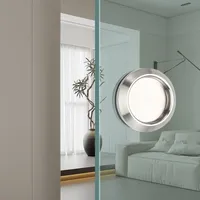 Manija Redonda Oculta para Puerta Corredera de Ducha, Accesorios de Vidrio para Puerta