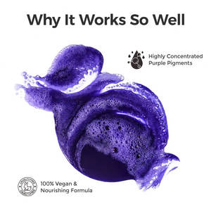 Shampooing violet Maxipro Organic Color Balance pour cheveux blonds, gris argenté et méchés, professionnel, neutralise les tons jaunes et bruns. - Product Image 3