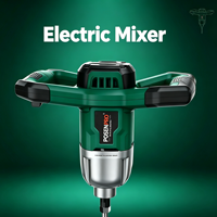 Mélangeur électrique portatif 1200W, 6 vitesses variables, pour peinture, mortier, plâtre, avec pelle de mélange de 120 mm, filetage M14, pour travaux de construction