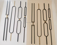 Escaliers en fer forgé noir mat personnalisé de haute qualité en gros broche pour rampe d'escalier intérieur