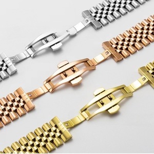 สายรัดข้อมือแบบปรับได้ Trendybay Butterfly Buckle สำหรับ Samsung Galaxy Watch Gear S3 Huawei <span class=keywords><strong>GT2</strong></span> Pro <span class=keywords><strong>Amazfit</strong></span> GTS ขนาด 20 มม. 22 มม. - Product Image 2