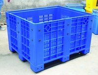 Caissons en plastique maillés empilables à prix d'usine pour la logistique des fruits et légumes, certifiés ISO9001