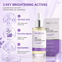 Sérum Éclaircissant Multi-Action Personnalisé à Marque Blanche : Niacinamide 1%, Alpha Arbutine 2%, Acide Kojique 2% pour Correction des Taches Brunes et Éclat de la Peau