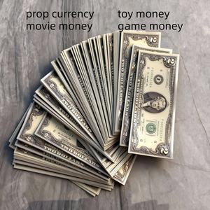عملات ورقية عالية الجودة بقيمة 1 و2 و5 و10 و20 و50 و100 دولار أمريكي، نقود وهمية للأفلام والحفلات والألعاب وتزيين حفلات الزفاف، نقود واقعية - Product Image 2